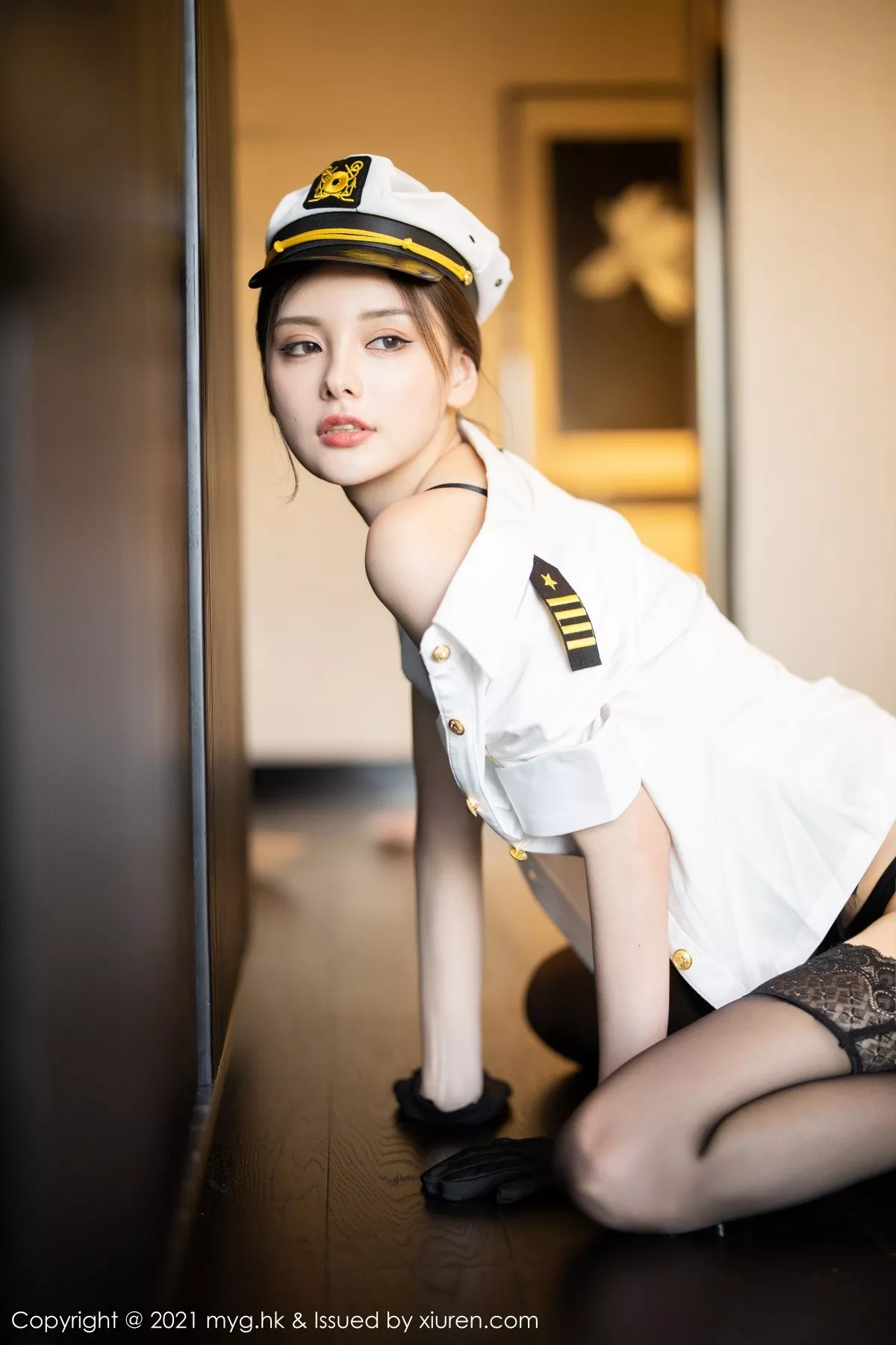 秀人集.com_[MyGirl美媛馆]Vol.539_嫩模小夕juju私房女警主题皮内衣配黑色蕾丝袜极致魅惑写真91P